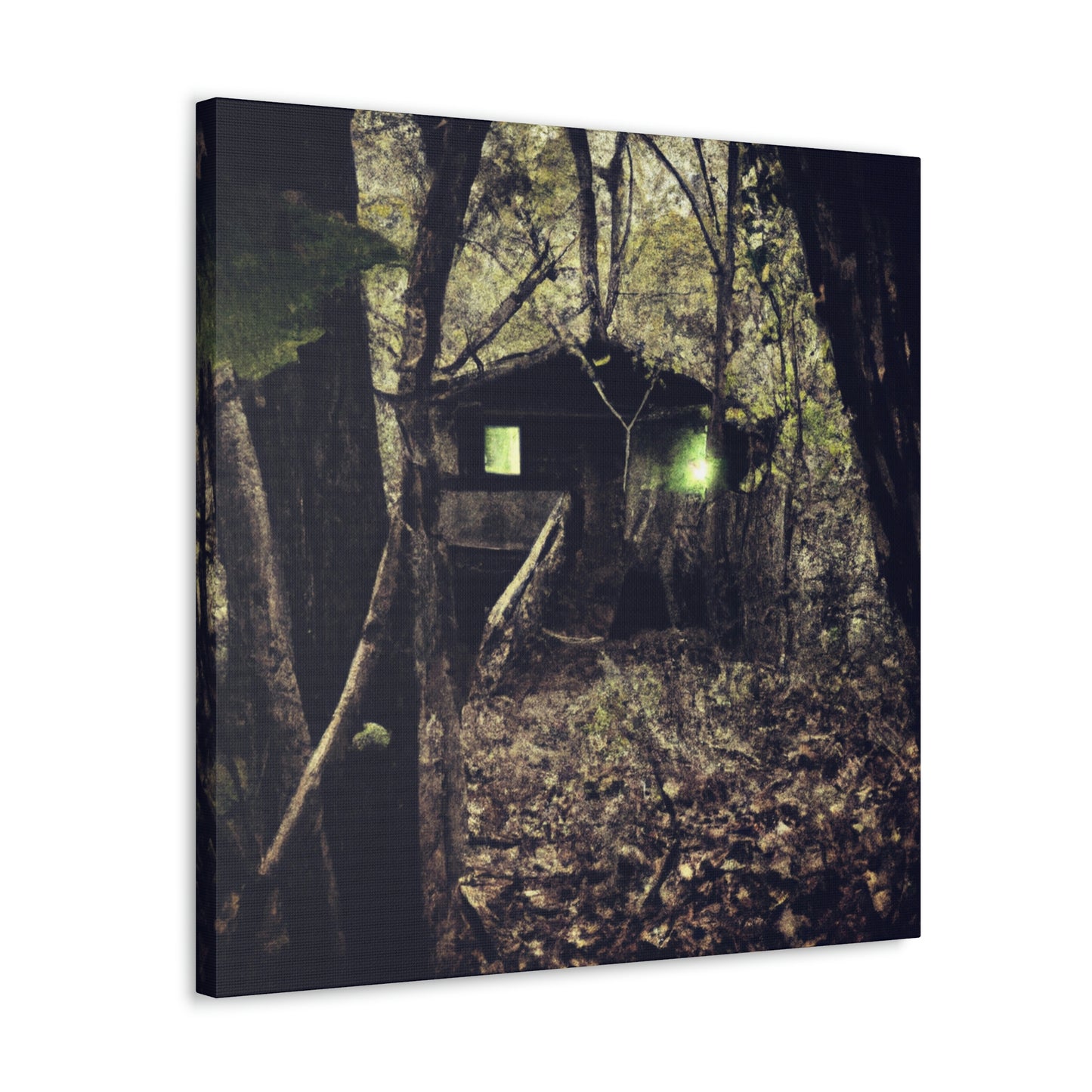 "Verfluchte Hütte im Wald" - The Alien Canva