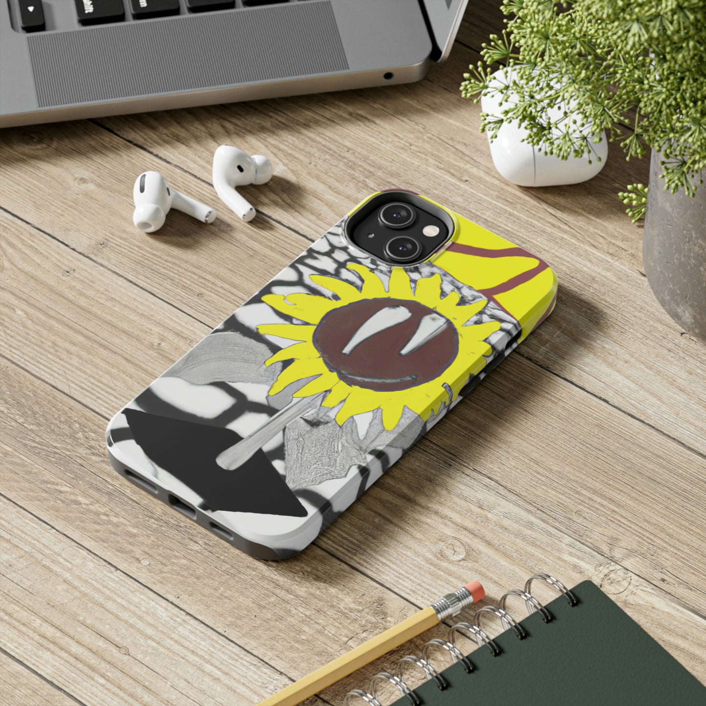 „Eine Sonnenblume, die auf einem ausgedörrten Feld verwelkt“ – The Alien Tough Phone Cases