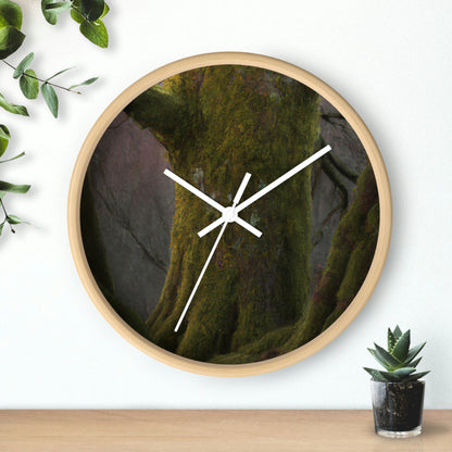 "The Mystical Mossy Oak" - The Alien Wall Clock