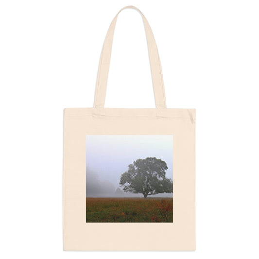 The Lonely Tree in the Foggy Meadow - The Alien Tote Bag