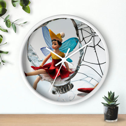 "Cursed Memories: The Broken Fairy's Plight" - The Alien Wall Clock