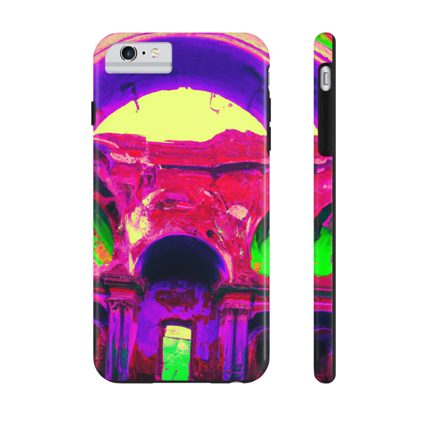 Mystical Madness: Crazy Colors in the Forgotten Cathedral - The Alien Tough Phone Cases