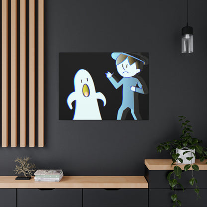 "The Odd Couple: A Shy Night Watchman and a Loud Ghost" - The Alien Canva