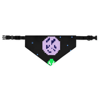 "Lonely Witness of the Night Sky" - The Alien Pet Bandana Collar Pixel Art