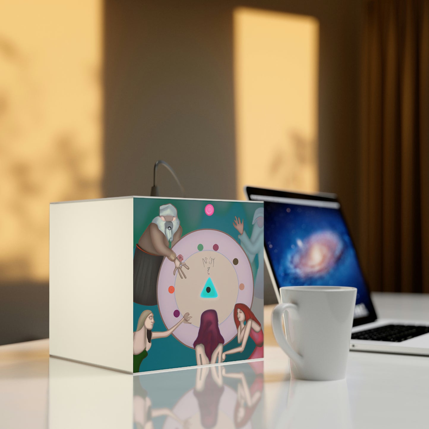 Der Fluch der Zaubererfamilie - Die Alien Light Cube Lampe