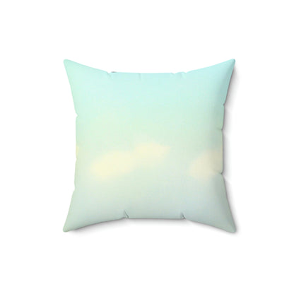 "Finding Stillness in the Sky" - The Alien Square Pillow