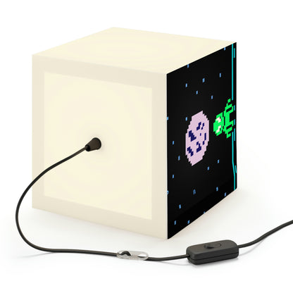 "Lonely Witness of the Night Sky" - The Alien Light Cube Lamp Pixel Art