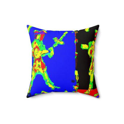 "Dancing with Fire and Steel." - The Alien Square Pillow