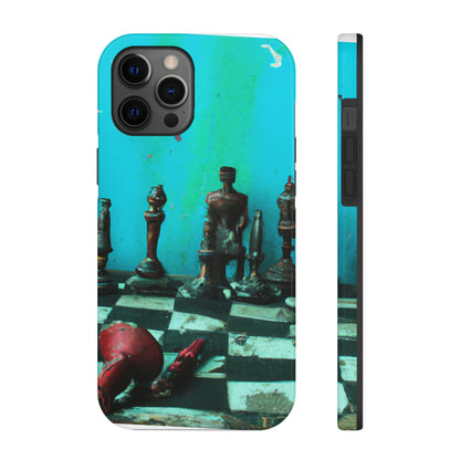 "A Forgotten Chess Set: Ready for a New Match" - The Alien Tough Phone Cases