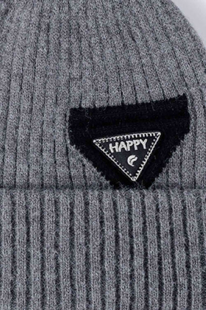 Gorro en contraste HAPPY