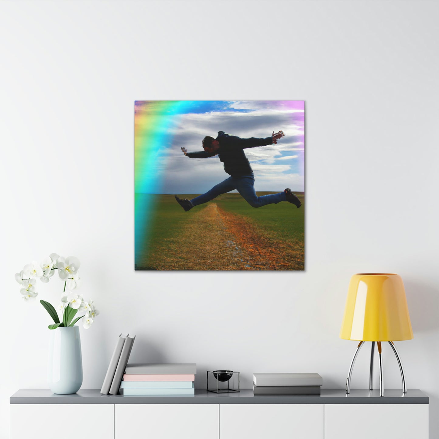 Rainbow Jumper Artist - Canvas