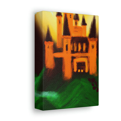 "Mysterious Castle Painting" - The Alien Canva