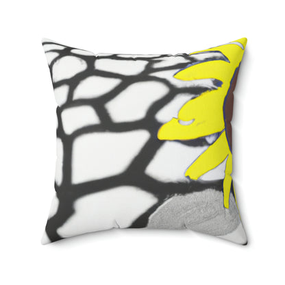 "A Sunflower Withering on a Parched Field" - The Alien Square Pillow