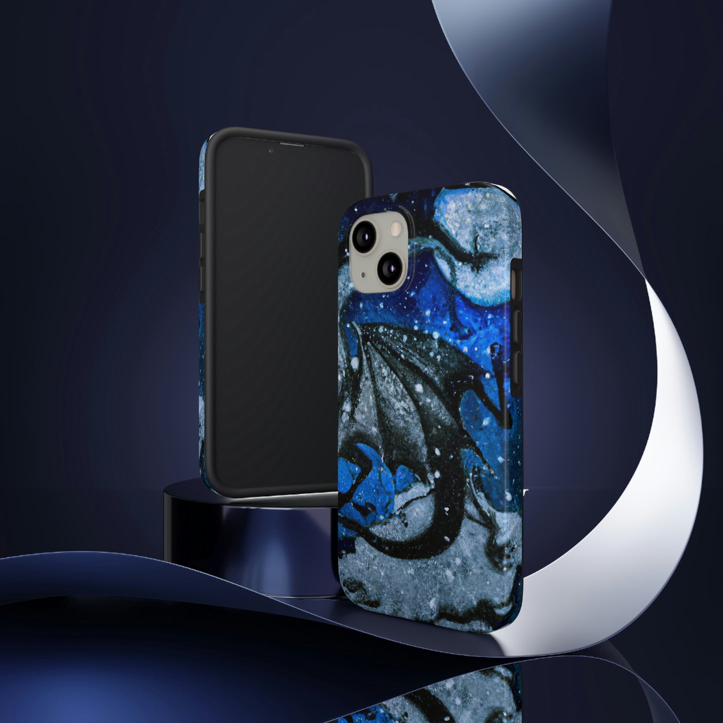 "Frosted Moonlight Dragon" - Die Alien Tough Phone Cases