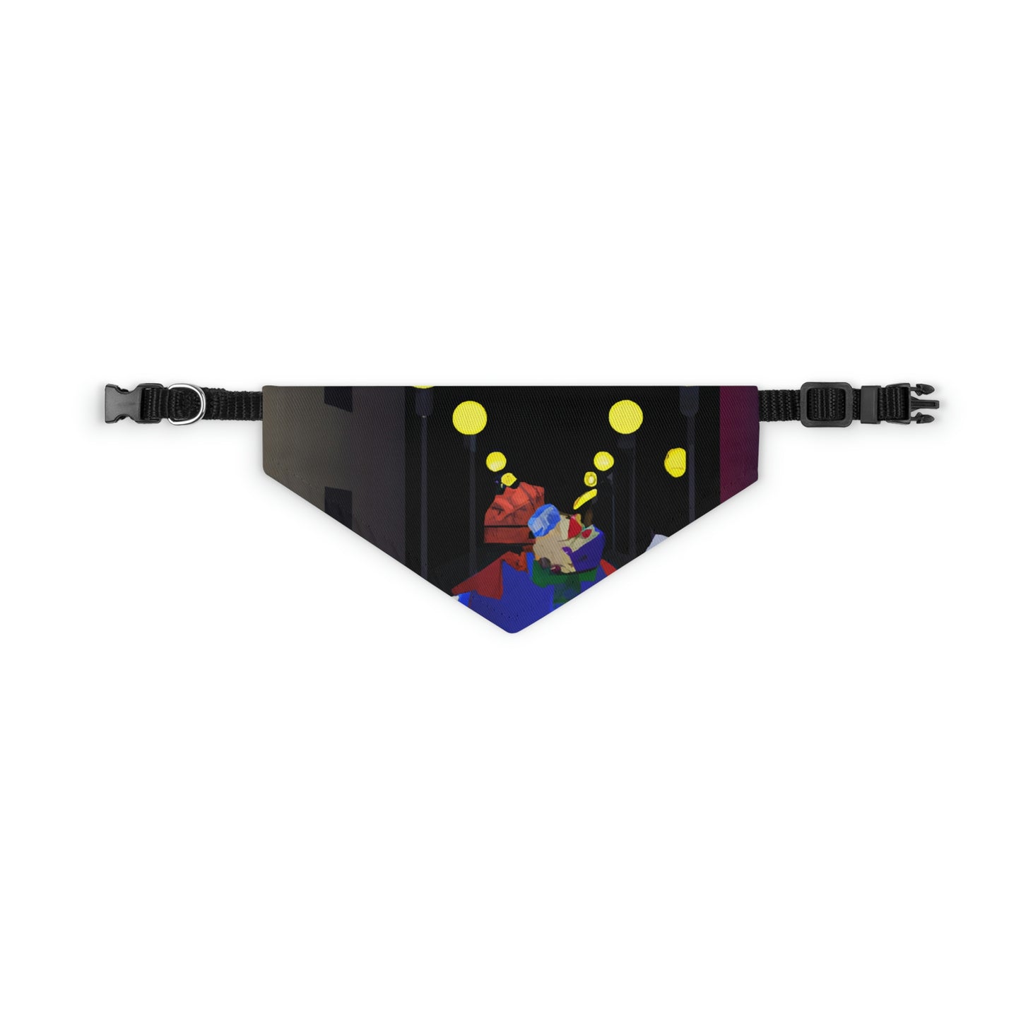 "Alley Star Juggler" - El collar de bandana para mascota alienígena