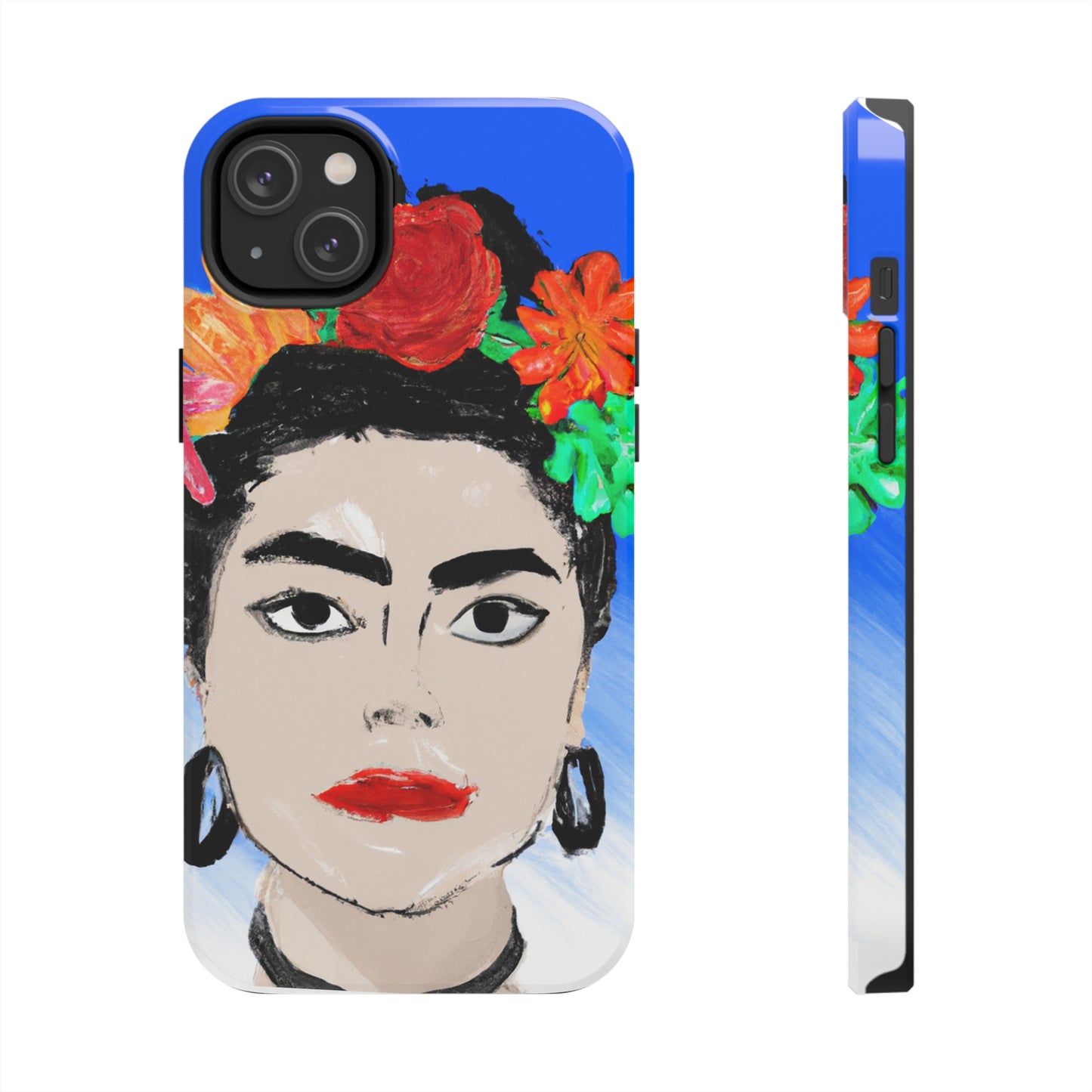 „Feurige Frida: Eine mexikanische Ikone mit farbenfroher Kultur malen“ – The Alien Tough Phone Cases