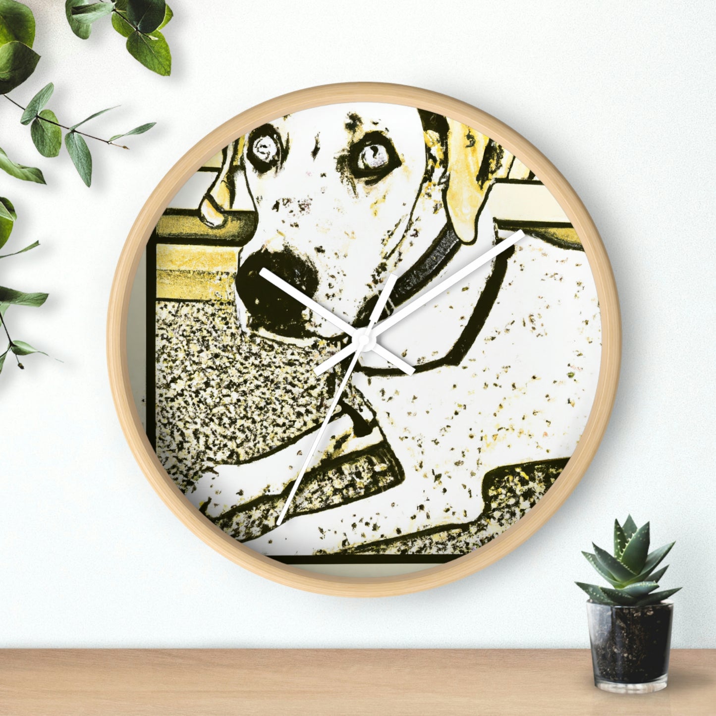 "Fur-tastic Fables: Vintage Comic Book Pet Portraits" - The Alien Wall Clock