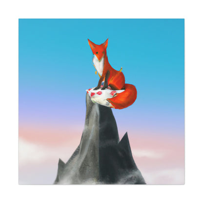 Der Fuchs, der auf dem Berg gipfelt - The Alien Canva