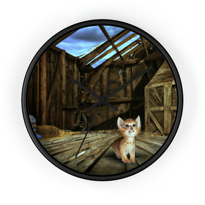 "Kitten in the Barn: A Lost Tale of Love and Courage" - Die Alien-Wanduhr