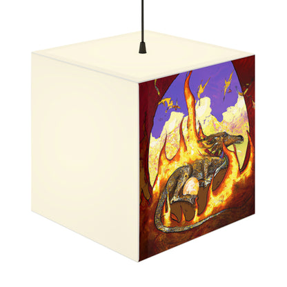 "A Slumbering Dragon in an Infernal Embrace" - The Alien Light Cube Lamp