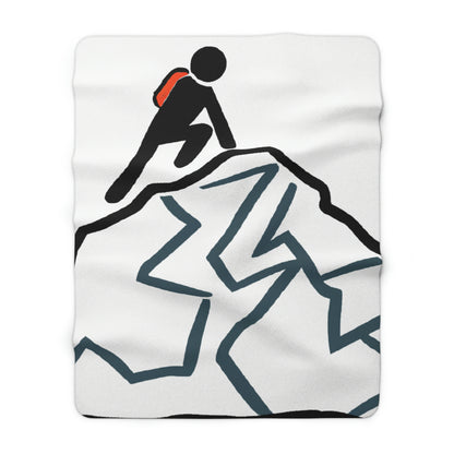 "Ascending the Summit" - The Alien Sherpa Fleece Blanket