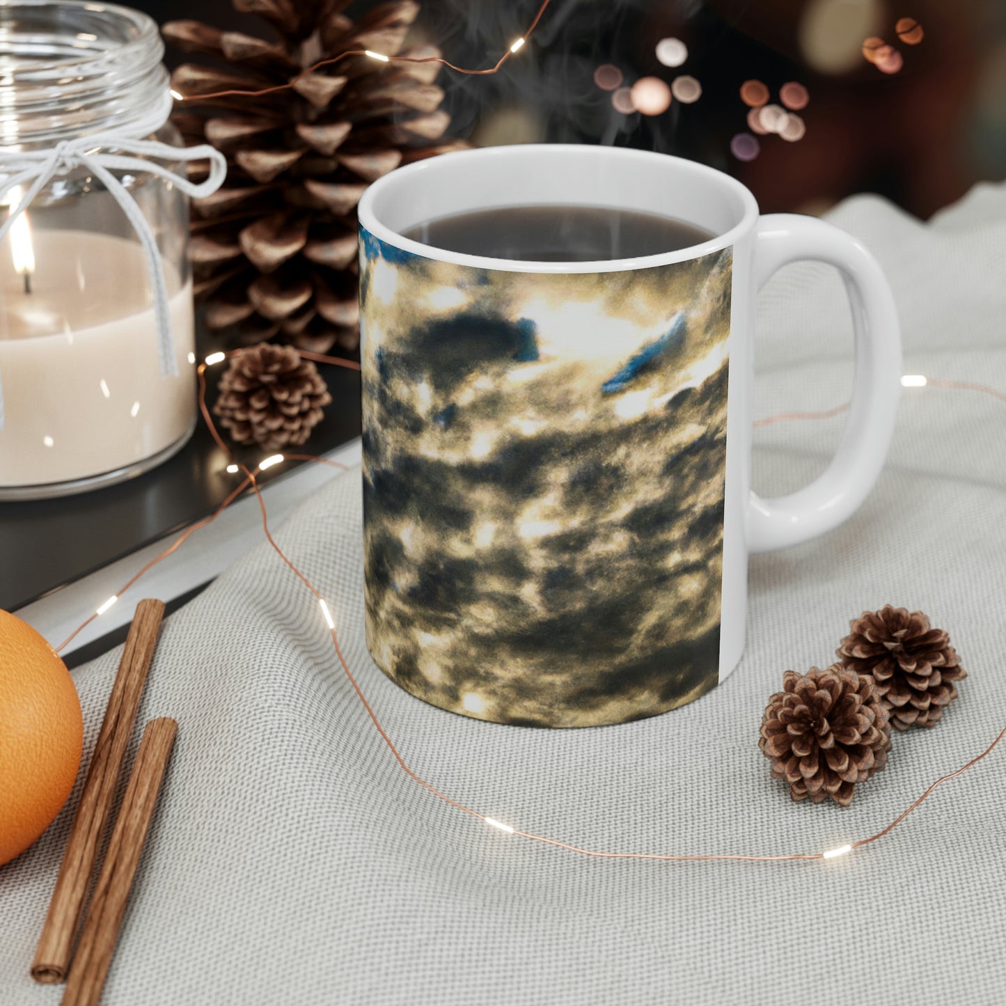 "A Reflection of Celestial Mirage". - The Alien Ceramic Mug 11 oz