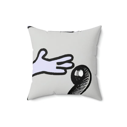 "A Blind Monk's Gentle Embrace of a Lost Dragonling" - The Alien Square Pillow