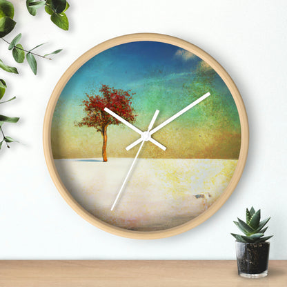 "Alone in the Snowy Meadow" - The Alien Wall Clock