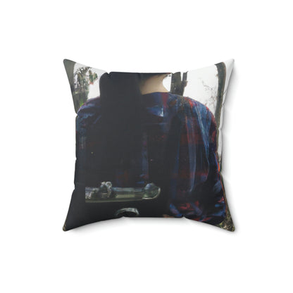 "Lost in Time: Exploring Forgotten Memories Through Wanderlust" - The Alien Square Pillow