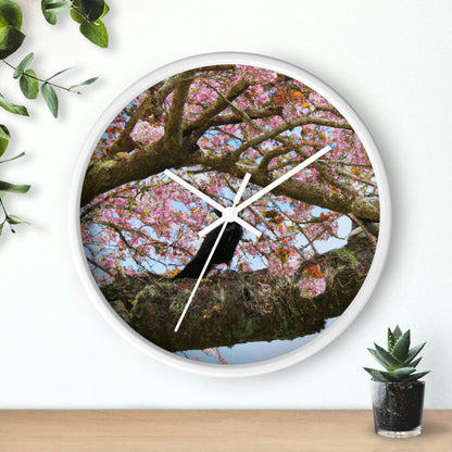 "A Blossoming Reflection" - The Alien Wall Clock