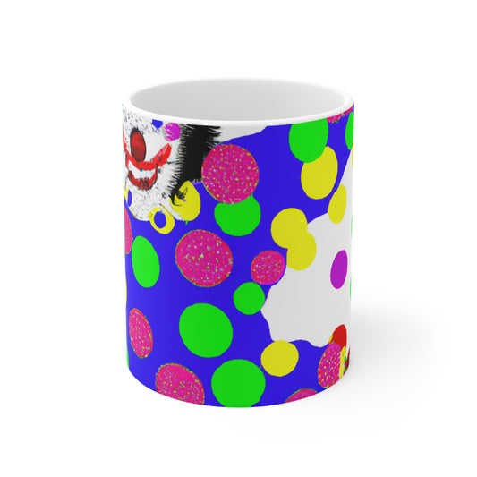 "Clowning Around in the Cold: A Winter Glove Story" - Taza de cerámica The Alien 11 oz