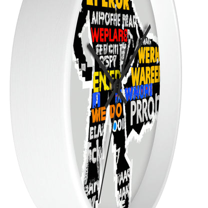 Superhéroe Word Pop Art - El reloj de pared alienígena