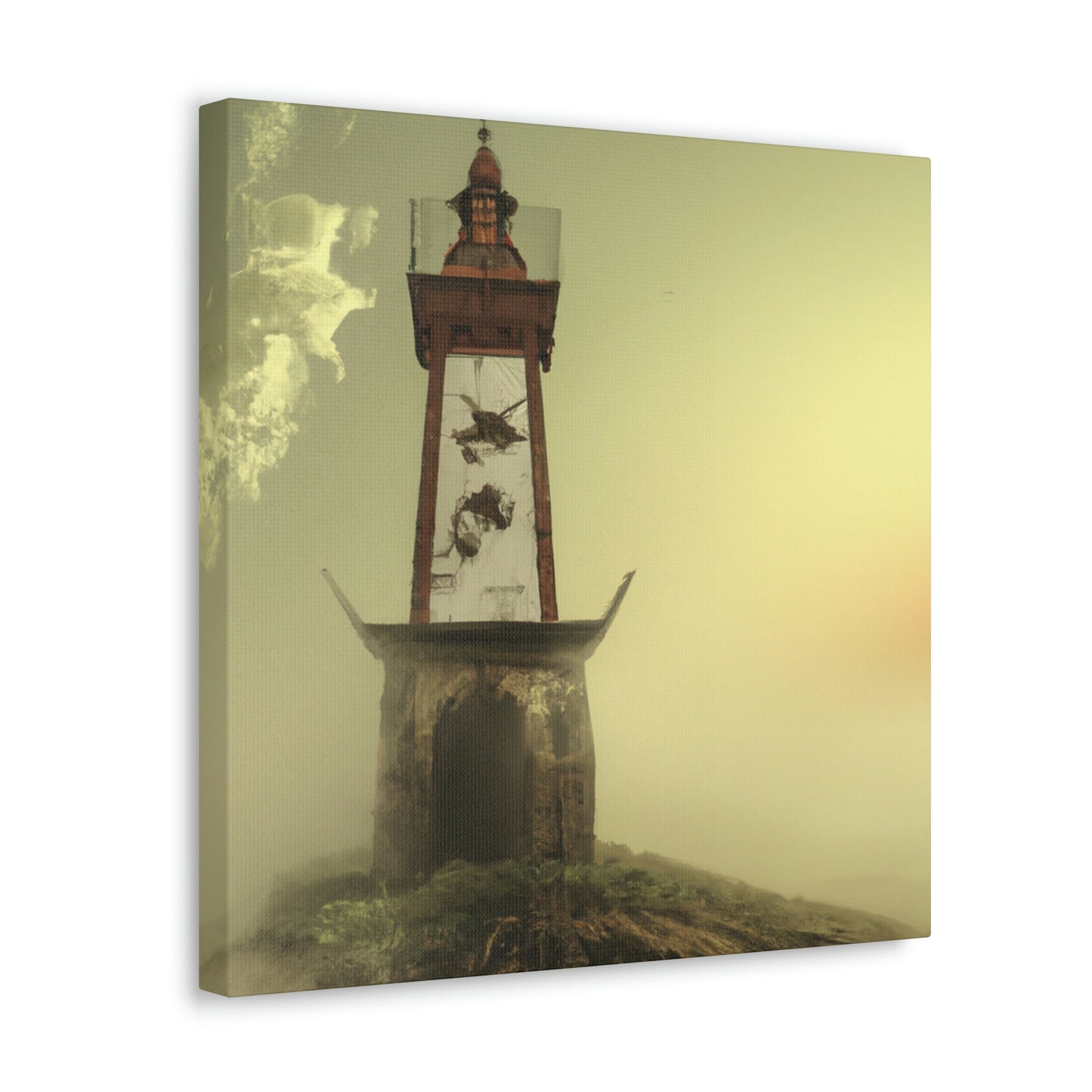 "Faro fantasmal en la niebla" - The Alien Canva