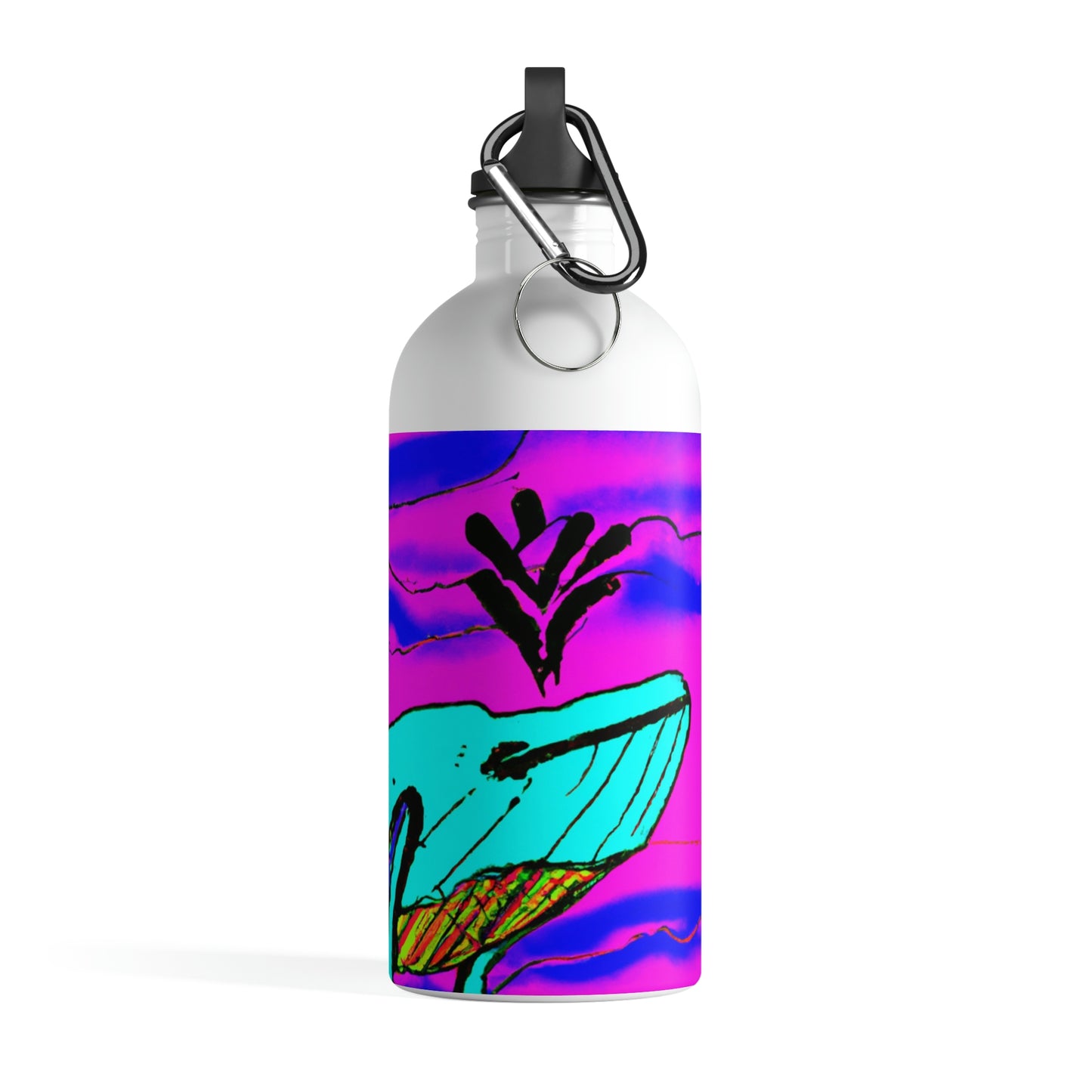 "Glow of the Neon Sea" - The Alien Stainless Steel Water Bottle