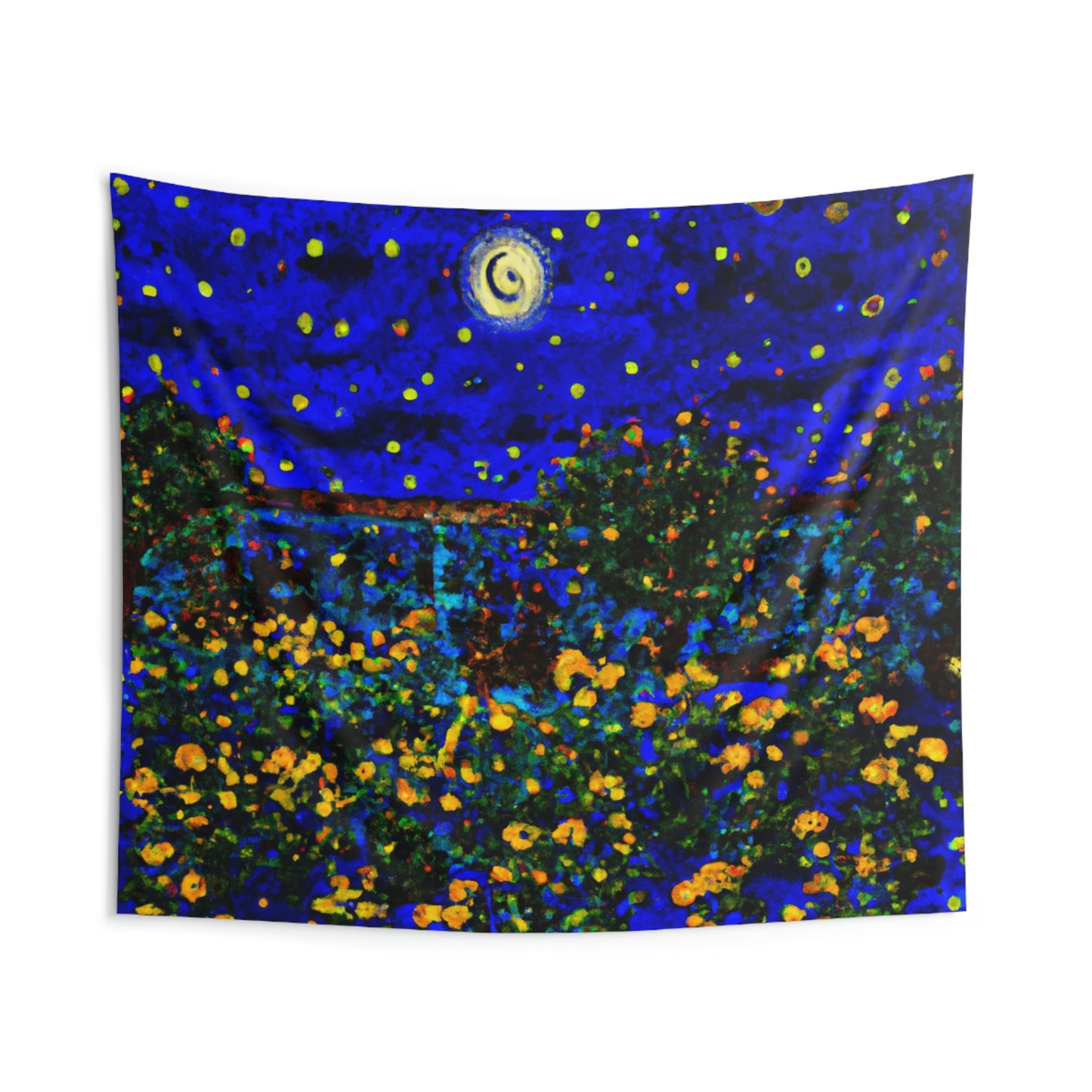 "A Midnight Celebration in Grandma's Garden" - The Alien Wall Tapestries