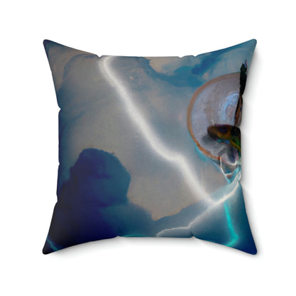 "Draco in the Tempest" - The Alien Square Pillow