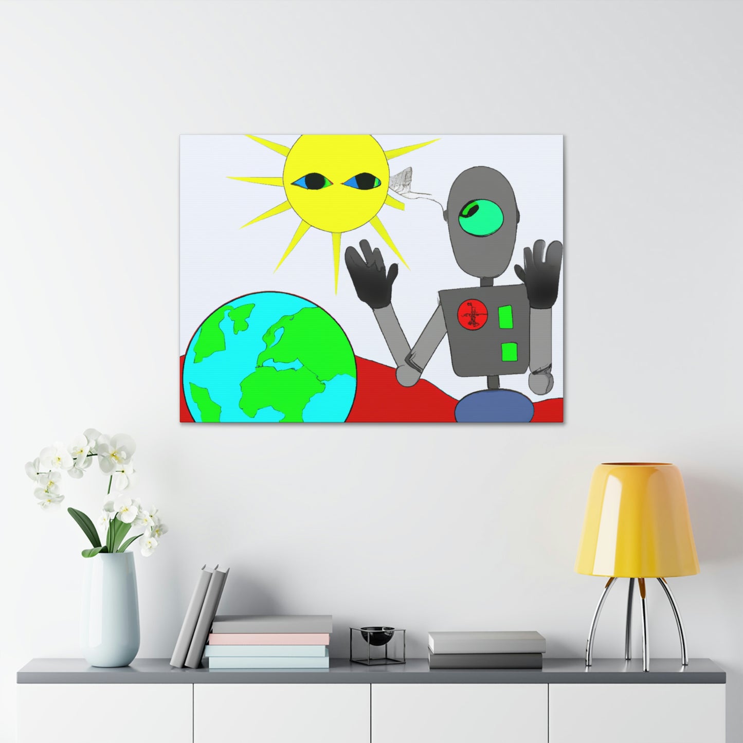 "Robot Defender: The Alien Invasion of Earth" - The Alien Canva