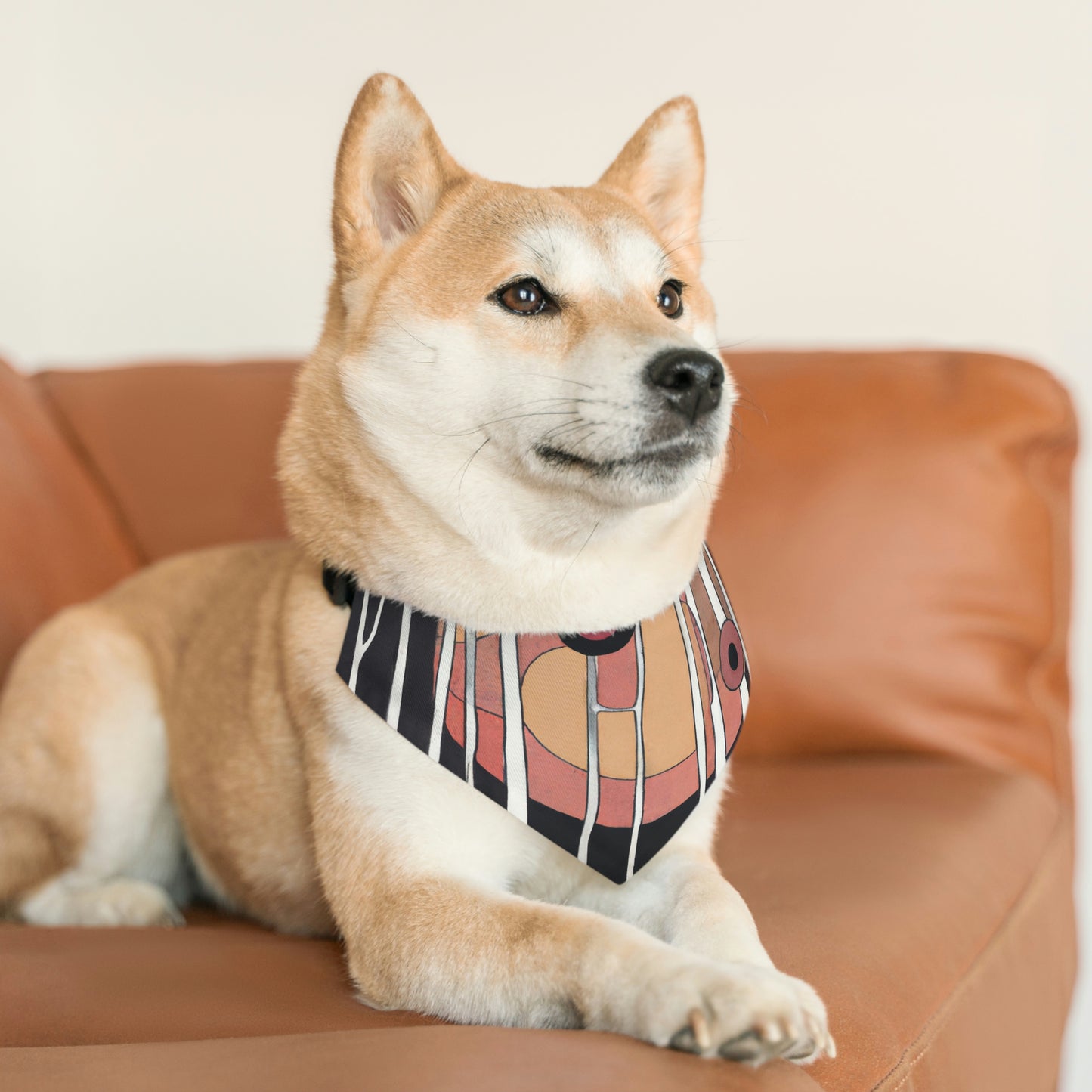 "Eclipse en el País de las Sombras". - El collar de bandana para mascota alienígena