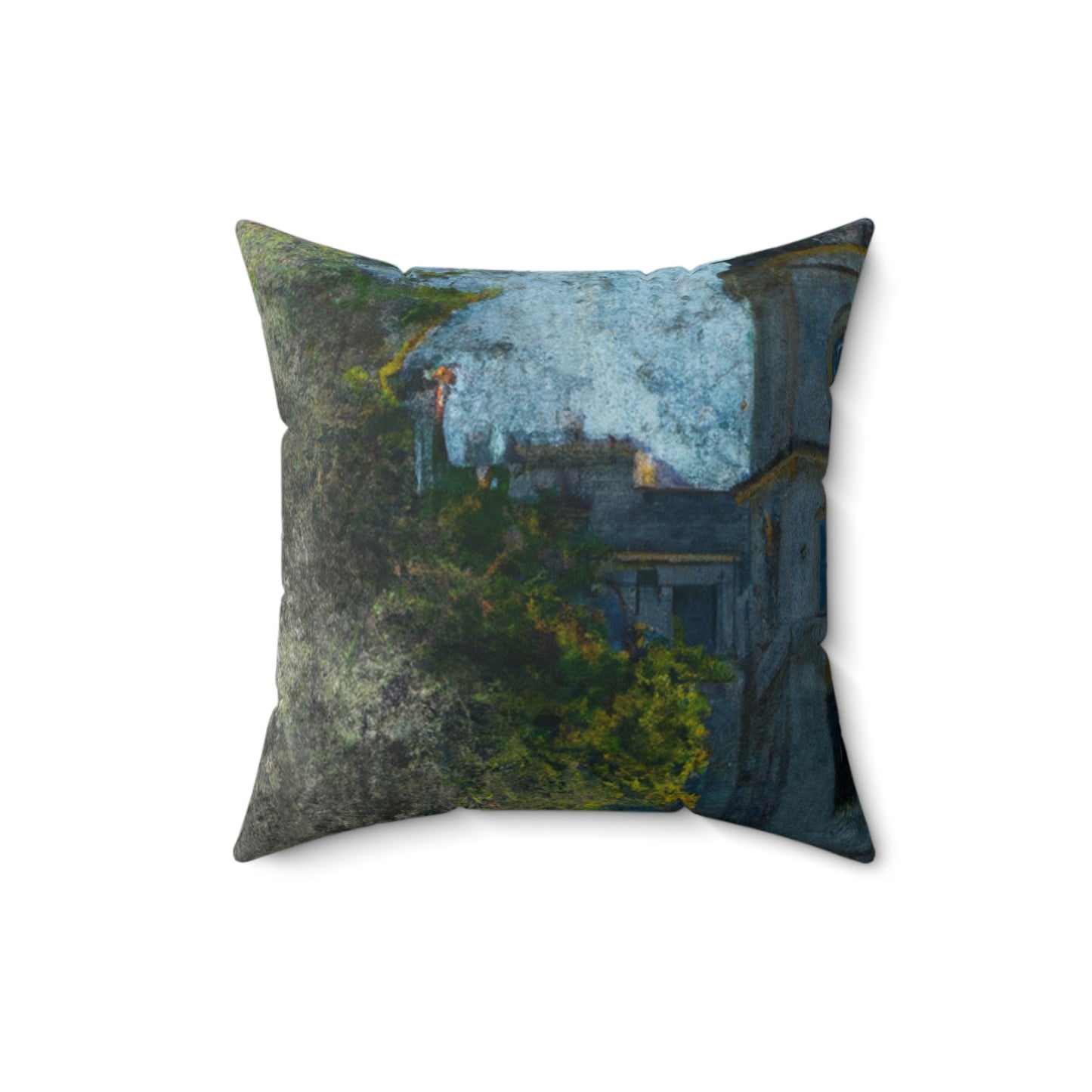 "The Forgotten Castle: A Faded Remembrance" - The Alien Square Pillow