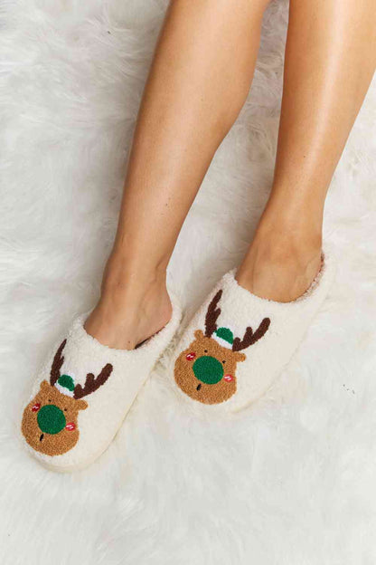 Plüsch-Slipper mit Melody-Rudolph-Print