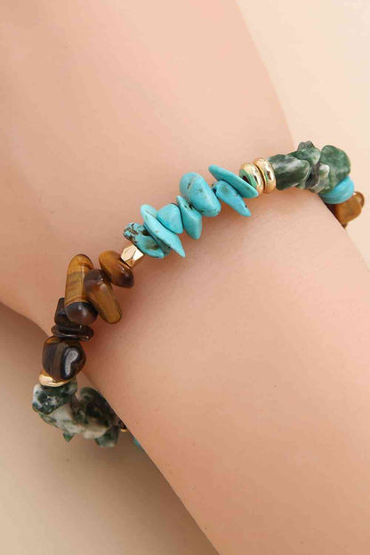 Pulsera de turquesas y piedras naturales