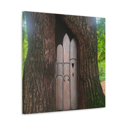 "The Mysterious Tree Door" - The Alien Canva