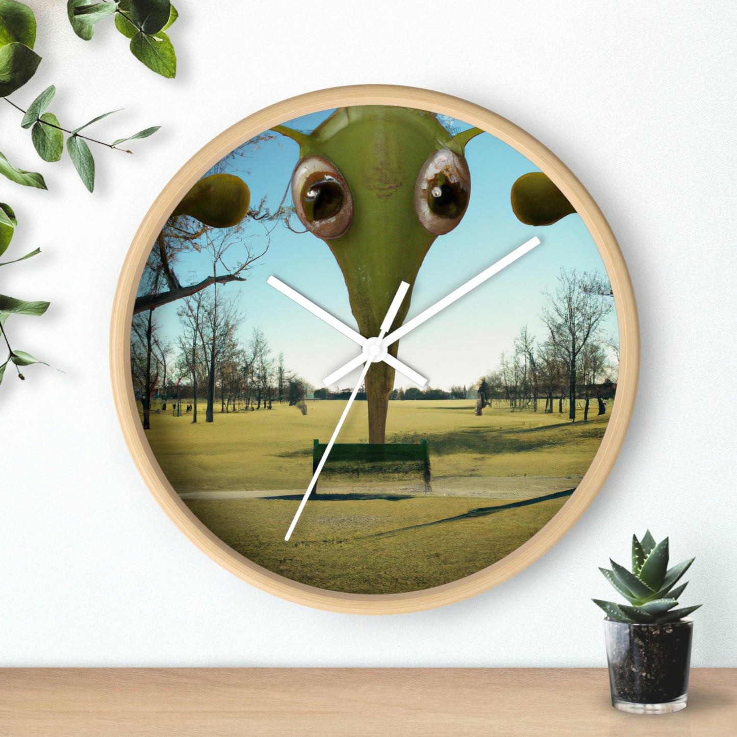 "Alien Parked Tales" - The Alien Wall Clock