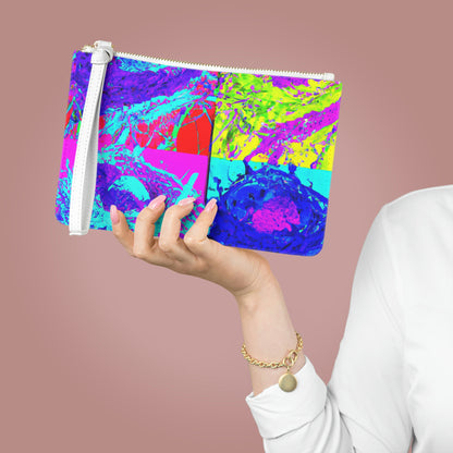 "Ein Regenbogen aus gefiederten Freunden" - Die Alien Clutch Bag