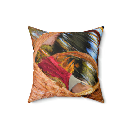 "Autumn Picnic in the Forest" - The Alien Square Pillow