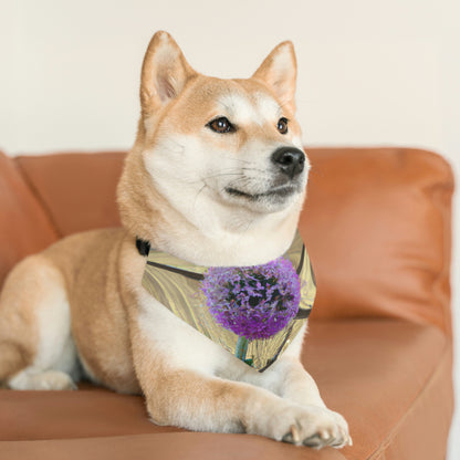 "A Blooming Miracle: Beauty in Chaos" - The Alien Pet Bandana Collar