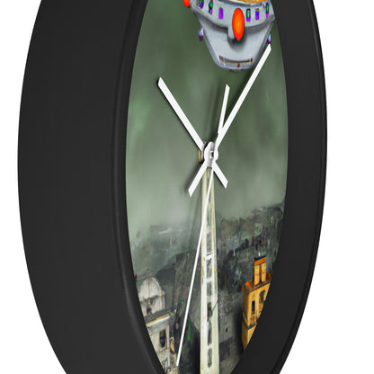 "Conundrum in the Ruins" - The Alien Wall Clock