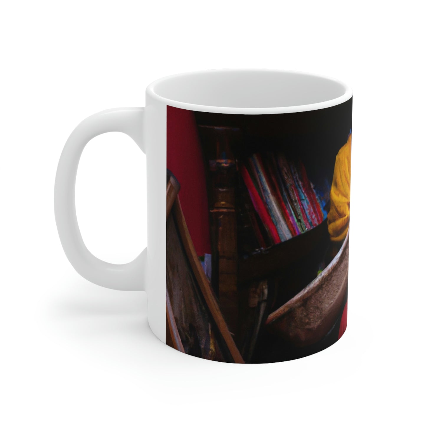 La biblioteca perdida del desván de los magister. - La Taza de Cerámica Alienígena 11 oz