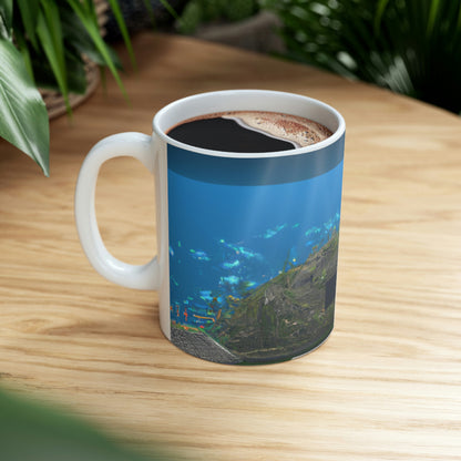 "Aquatheater: música sumergida y actuación" - The Alien Taza de cerámica 11 oz