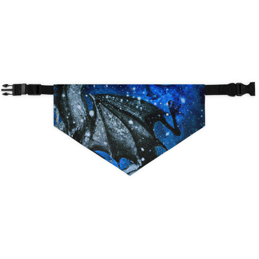 "Frosted Moonlight Dragon" - The Alien Pet Bandana Collar